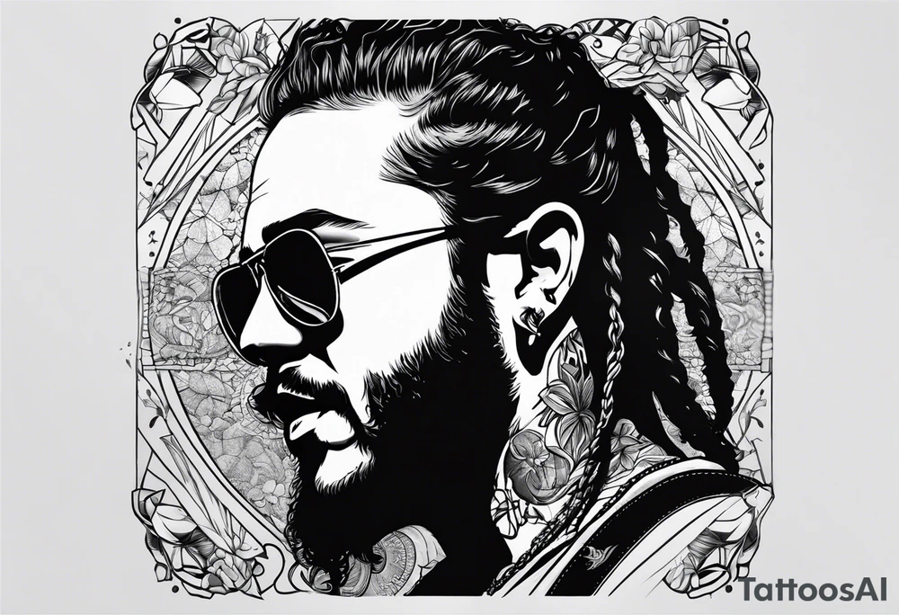 Post Malone tattoo idea