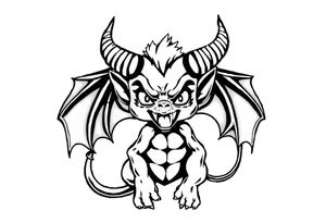 Demon tattoo idea