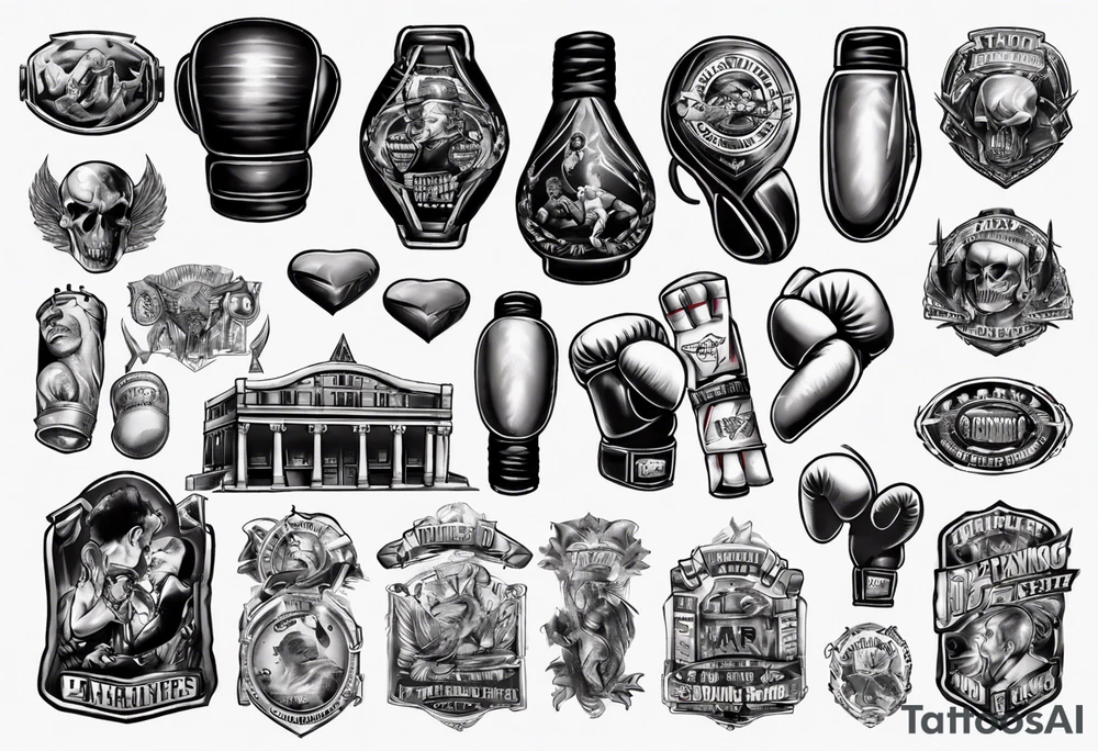 famous boxing venues in the us tattoo idea