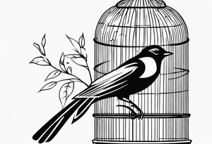 Bird in a Cage tattoo idea