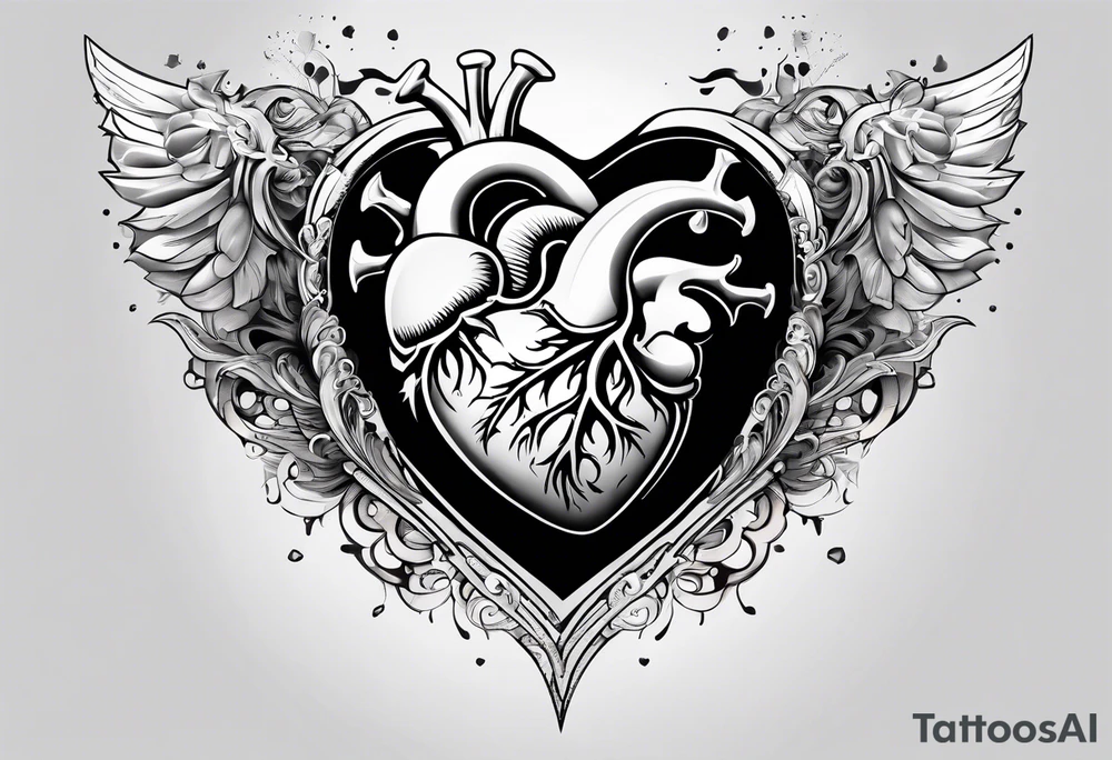EXPLODING HEART tattoo idea