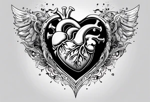 EXPLODING HEART tattoo idea
