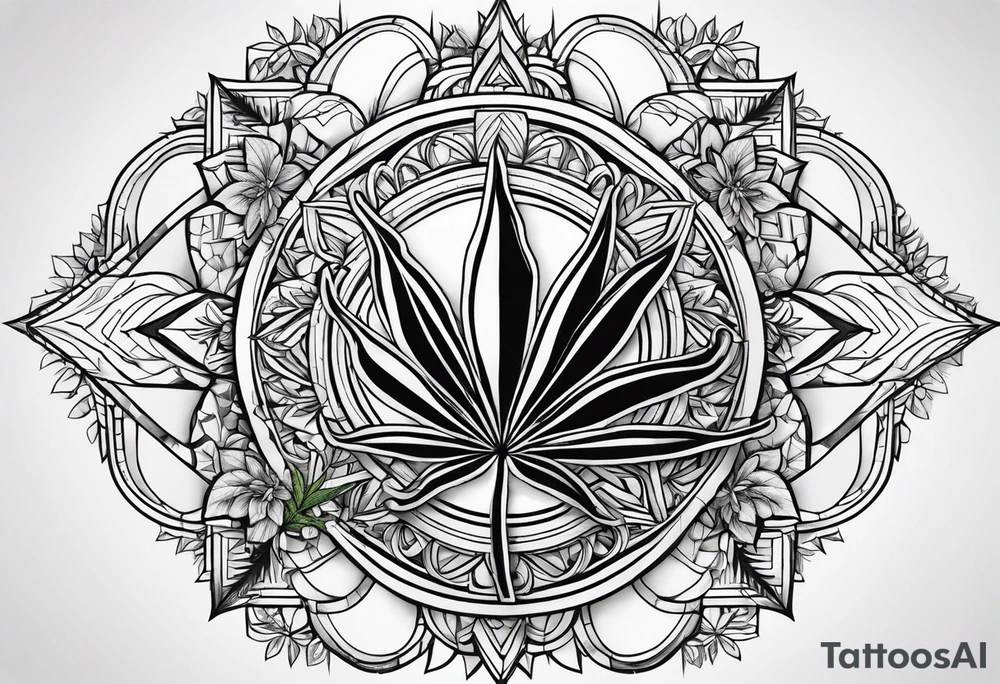 Cannabis tattoo idea