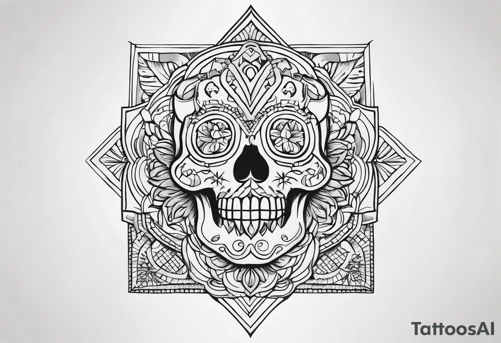 coração com chama tattoo idea