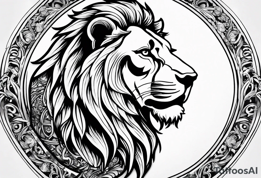 Lion from atlas tattoo idea