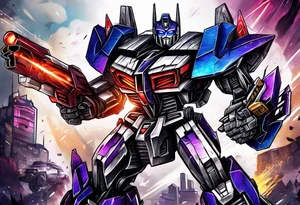 Transformers fighting decepticons tattoo idea
