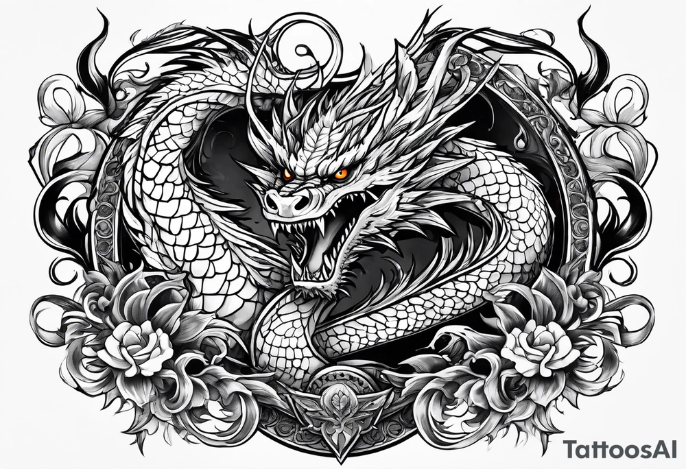 Drache der nicht schreit tattoo idea