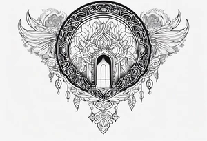 Intricate Keyhole tattoo idea