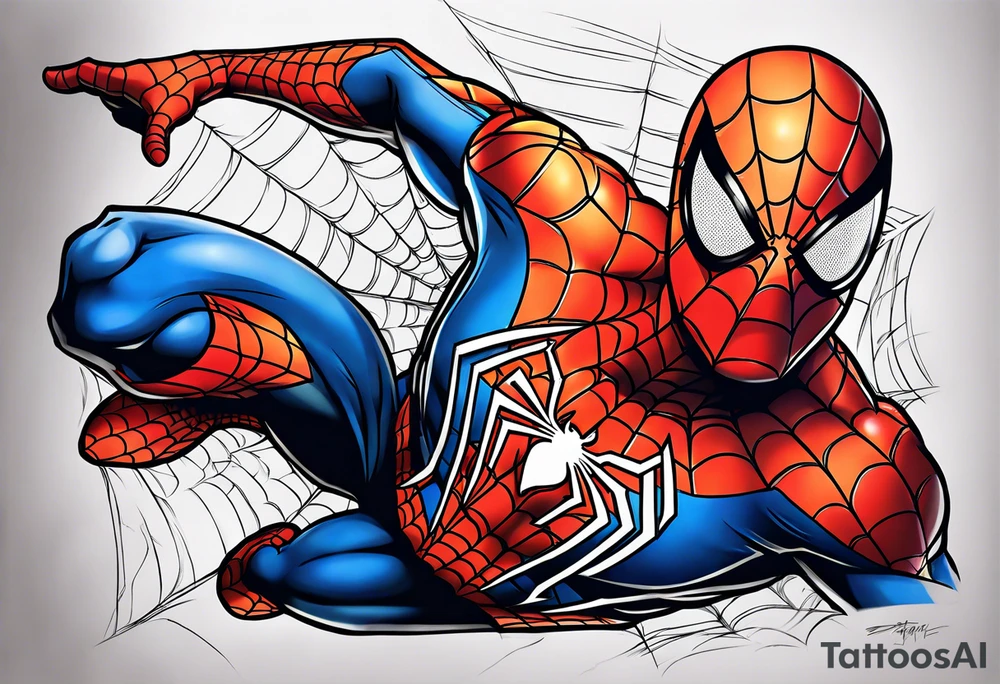 Spiderman tattoo idea