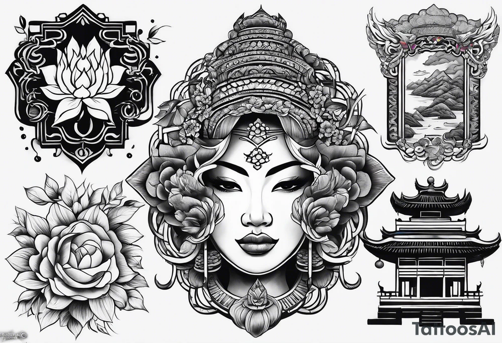 Traditional Vietnamese tattoo idea