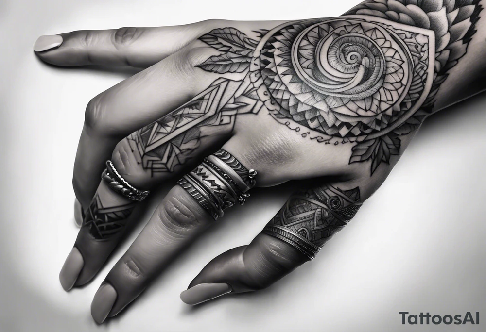 Babys hand tattoo idea