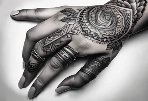Babys hand tattoo idea