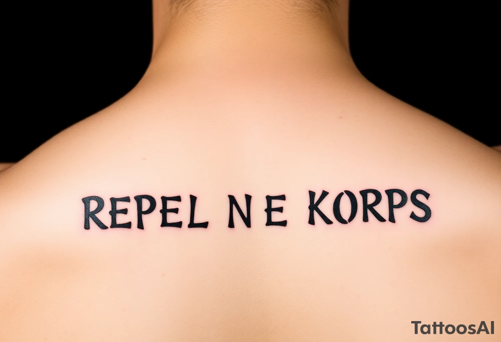 Republic of Korea
                Marine Corps
lettering to left arm tattoo idea