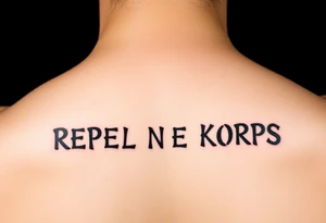 Republic of Korea
                Marine Corps
lettering to left arm tattoo idea