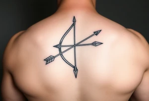 Bow and arrow tattoo idea