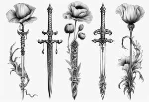 Jester sword poppy 823 tattoo idea