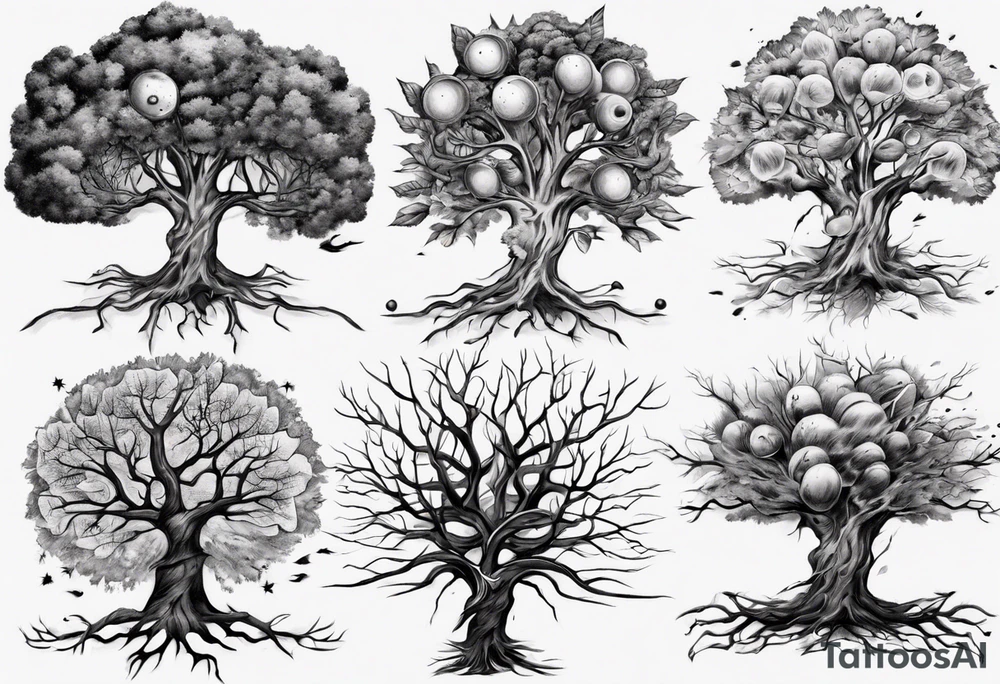 tree from sniper bullet tattoo idea