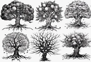 tree from sniper bullet tattoo idea
