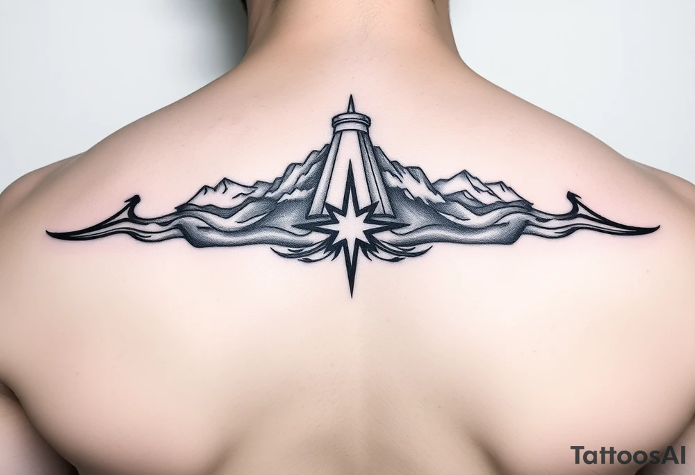 titanic image with white star line logo tattoo idea