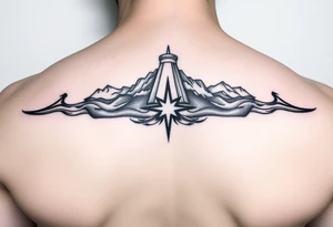 titanic image with white star line logo tattoo idea