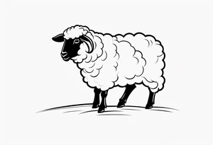 sheep tattoo idea