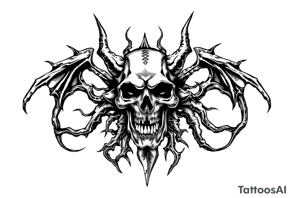 Black plague tattoo idea