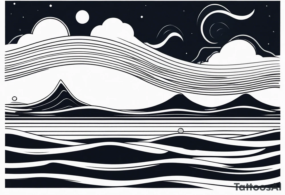 waves tattoo idea