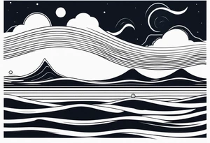 waves tattoo idea