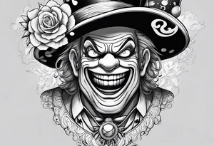 buggie the clown from the anime one piece tattoo idea