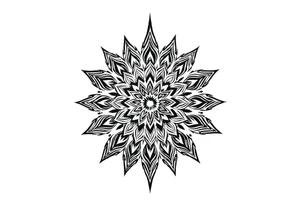 long mandala with ancient rhyme tattoo idea