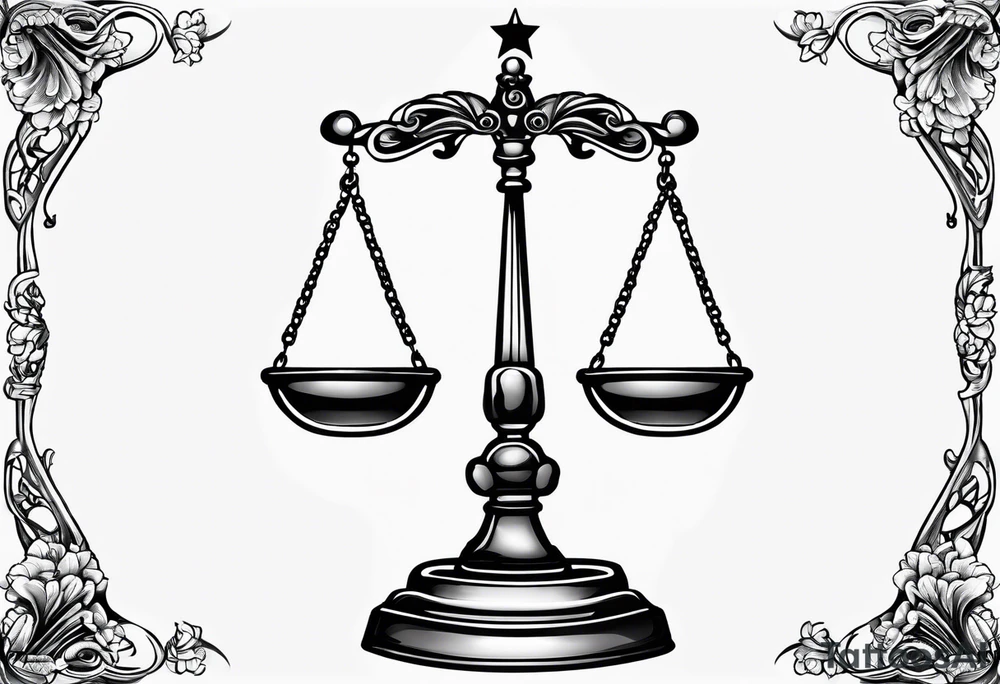 scales of justice tattoo idea