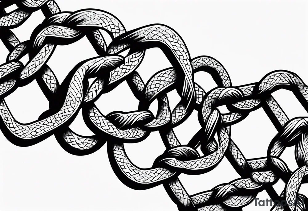 chain link tattoo idea