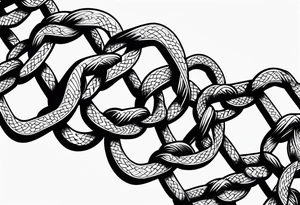 chain link tattoo idea