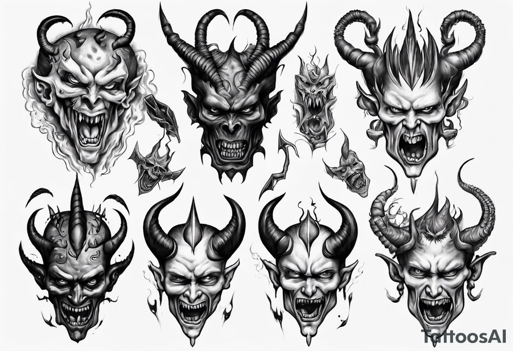 demons in my head tattoo idea