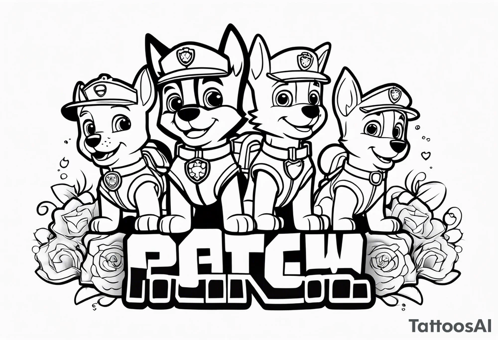 Paw patrol tattoo idea