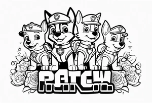 Paw patrol tattoo idea