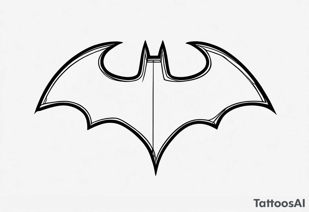 batman logo tattoo idea