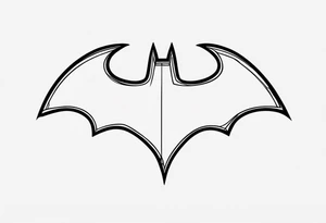 batman logo tattoo idea