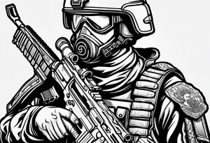 Small soldier tattoo idea
