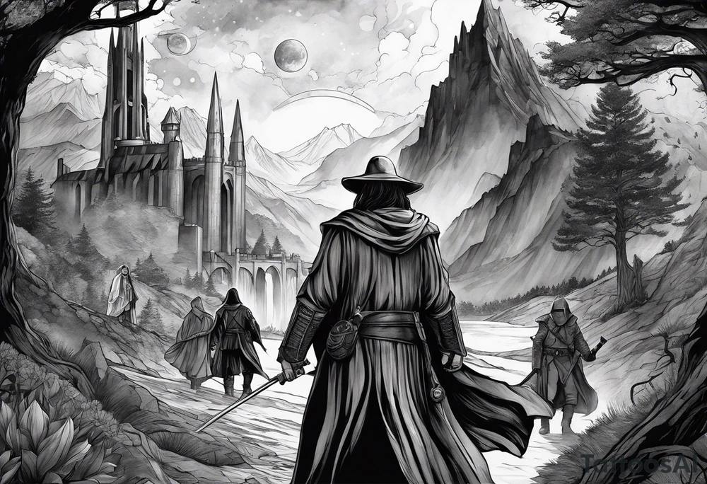 Lord of the rings, star wars, doctor who tattoo idea