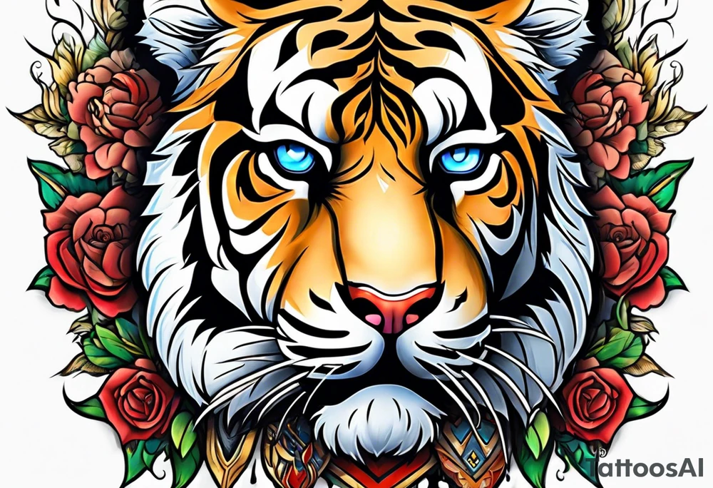 Tiger tattoo idea