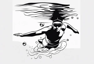 Swimmer 
Underwater tattoo idea