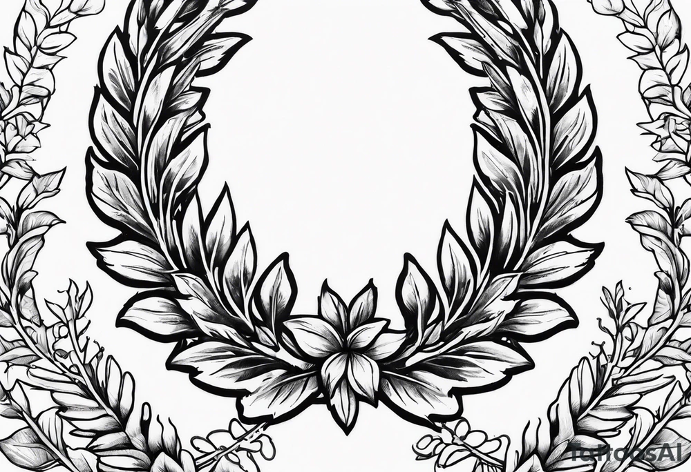 Triumph & victory; laurel wreath tattoo idea