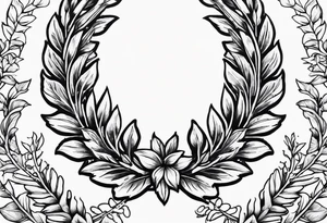 Triumph & victory; laurel wreath tattoo idea