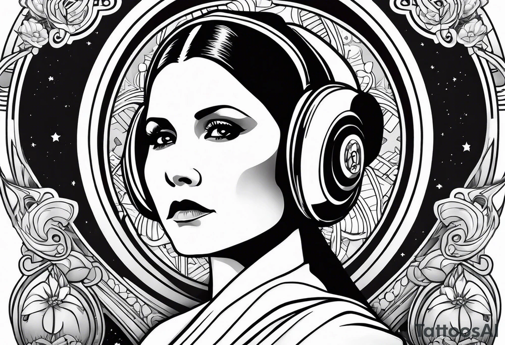 Star wars Leia leadership  no face tattoo idea