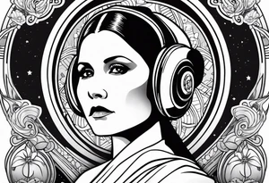 Star wars Leia leadership  no face tattoo idea