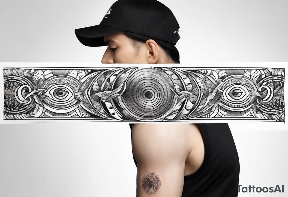 armband tattoo, horizontal with electromagnetic signal wave pattern tattoo idea armband tattoo, horizontal with electromagnetic signal wave pattern tattoo idea