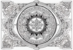 vedic astrology tattoo idea