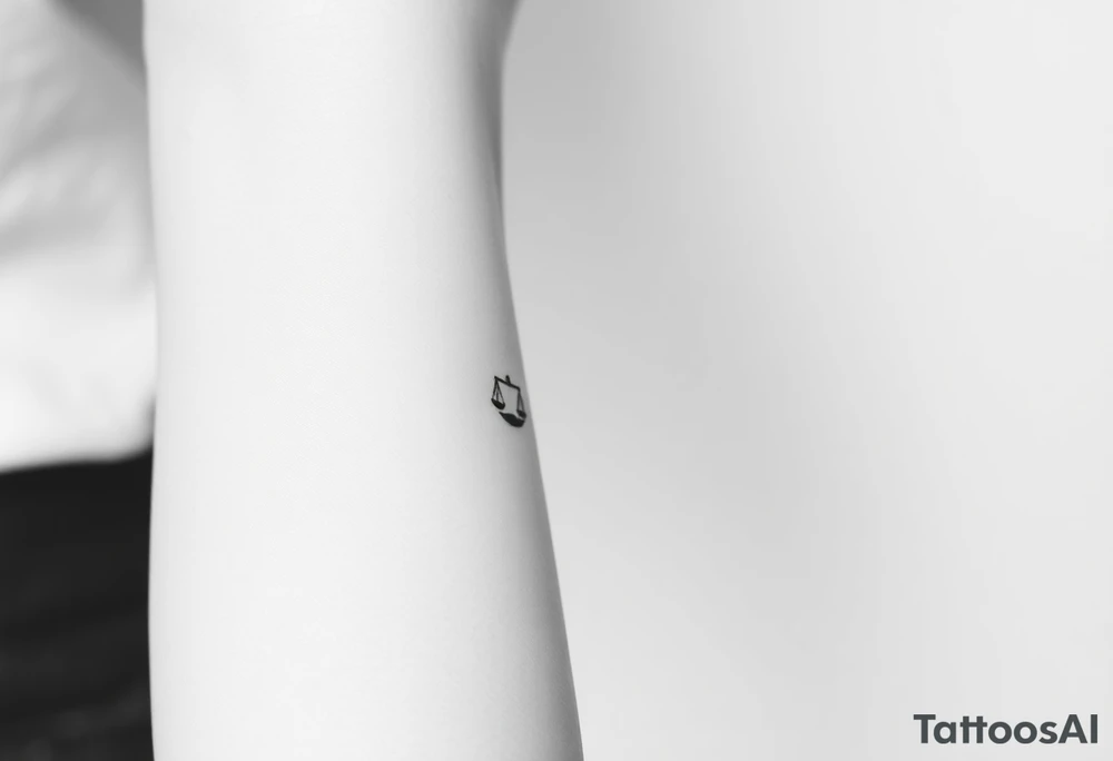 Libra zodiac tattoo idea