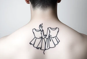Mother two daughters matching tattoo idea